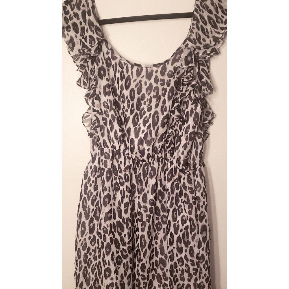 C Russe leopard ruffled dress M - Picture 6 of 7